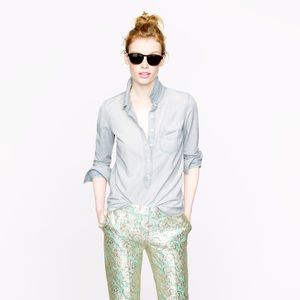 JCrew Faded Chambray Popover XXS